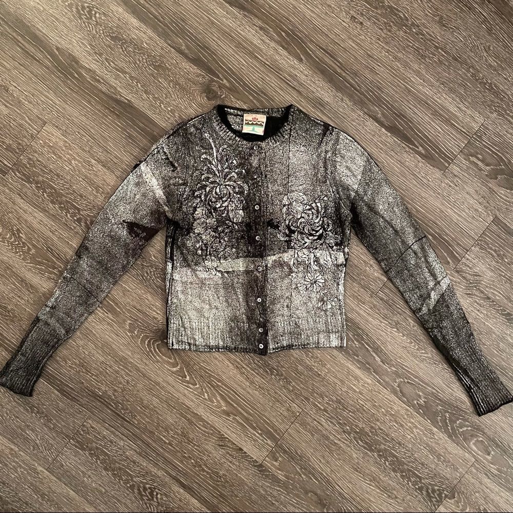 Cake couture geisha cashmere with silver mettalic paint